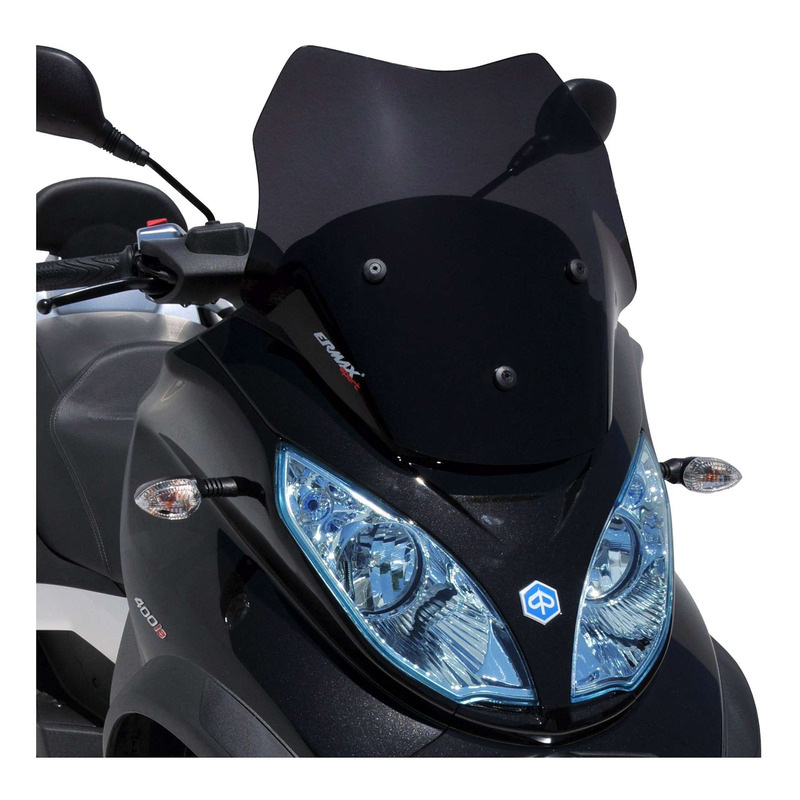 Pare-brise Ermax Sport 45 cm Piaggio MP3 500 11-18 noir satin opaque