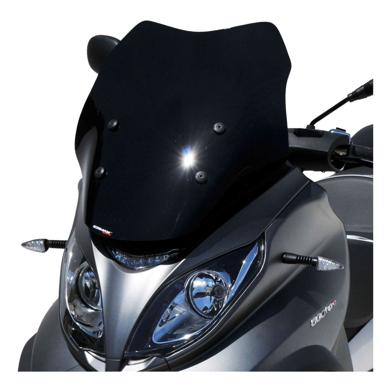 Pare-brise Ermax Sport 51 cm Piaggio MP3 500 HPE 18-22 noir satin opaque