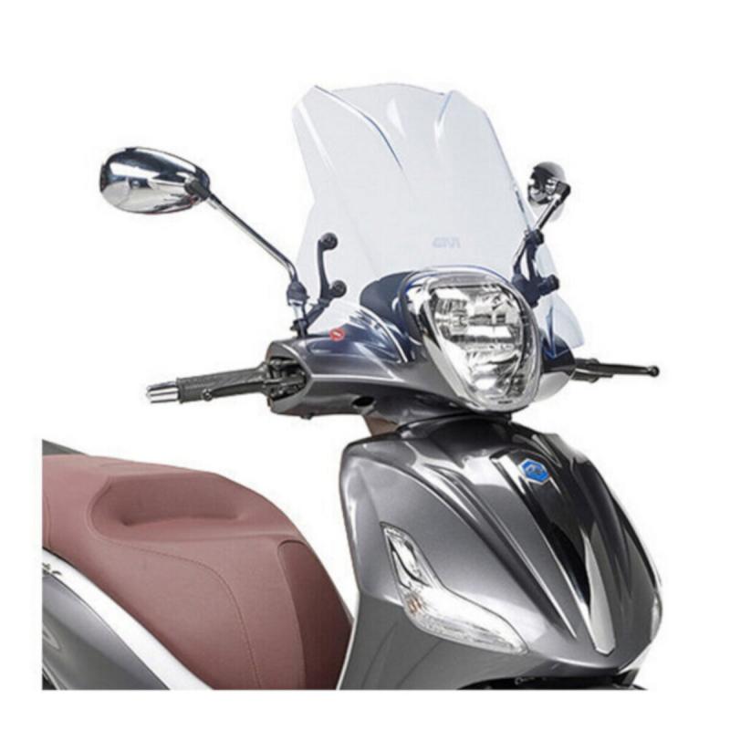 Pare-brise Givi ICE Piaggio 300ie Beverly 10-18 transparent bleu