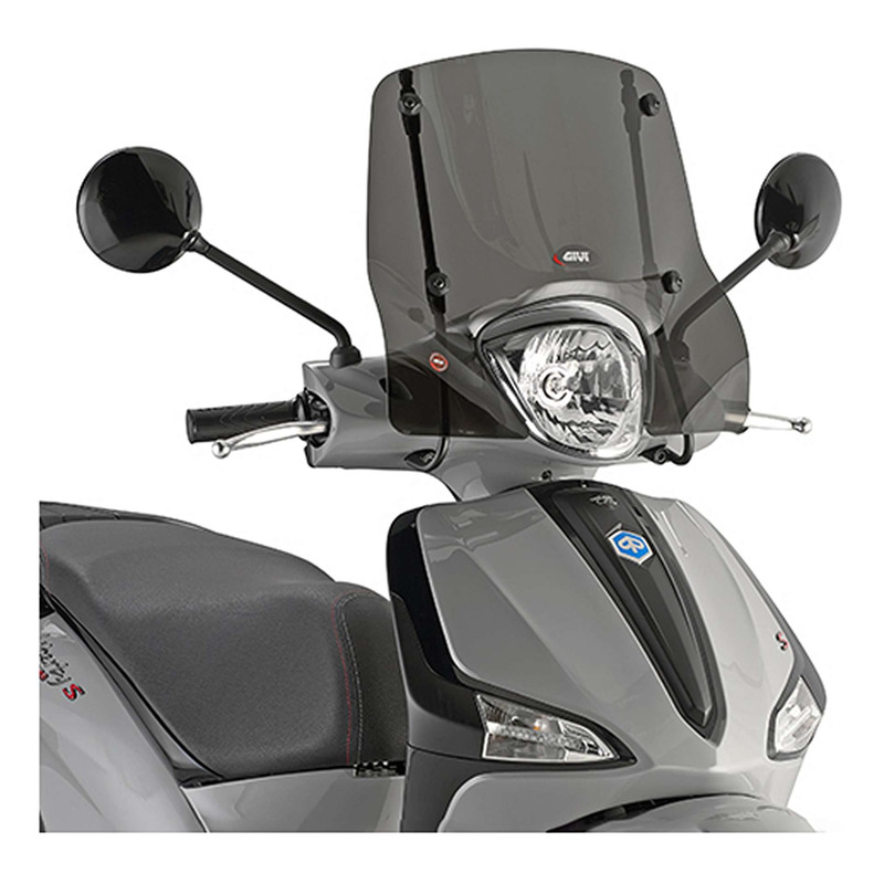 Pare-brise Givi Piaggio Liberty 50/125/150/200 02-24 fumée