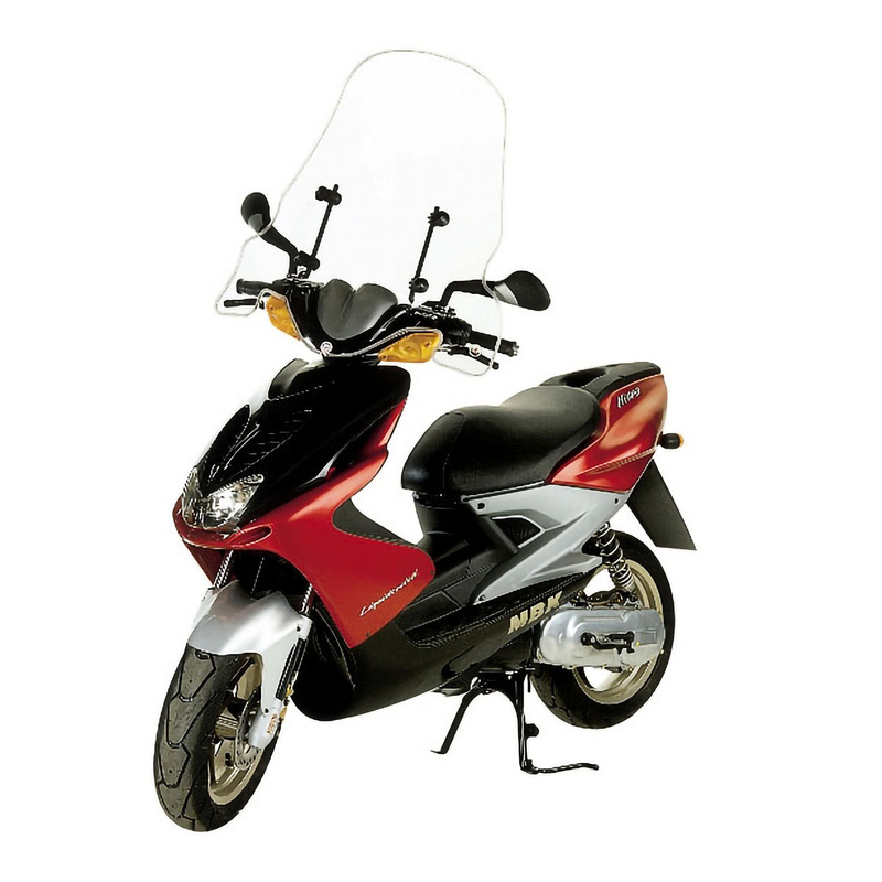 Pare-brise haut Fabbri MBK 50 Nitro 97-12 transparent sans bordures