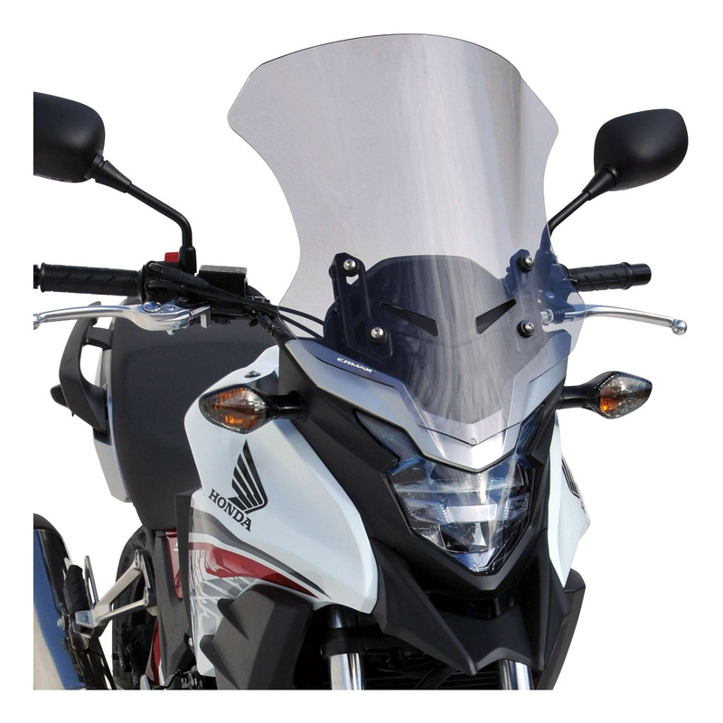 Pare-brise Touring Ermax 40 cm Honda CB 500 X 16-18 noir satin opaque