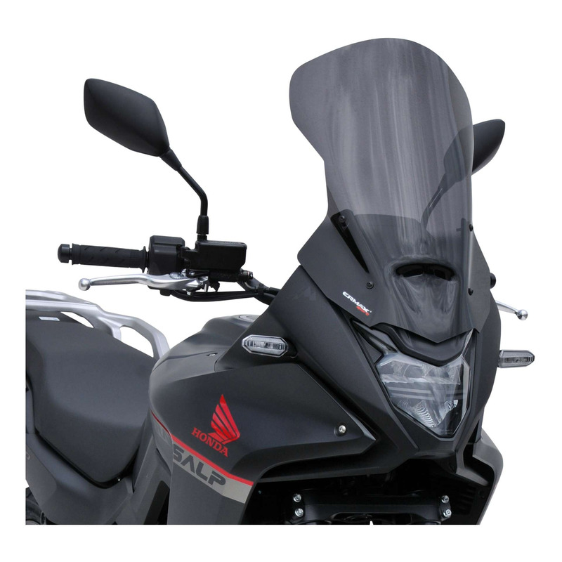 Pare-brise Touring Ermax 48 cm (+10 cm) Honda XL 750 Transalp 23-25 noir foncé opaque