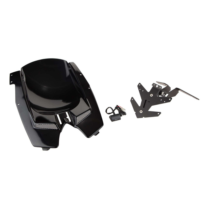 Passage de roue avec support de plaque BCD noir brillant Yamaha T-Max