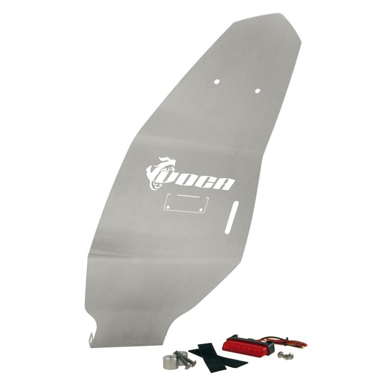 Passage de Roue Inox Voca Racing Style avec Feu à Leds Rouge Derbi Se