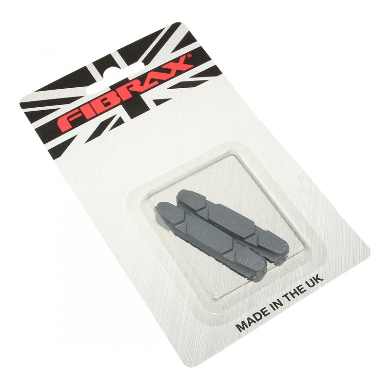 Patins de frein vélo Fibrax pour Shimano/Sram gris (sur jante carbone
