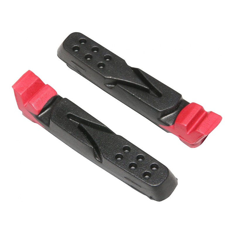 Patins de frein vélo Newton noir/rouge pour Shimano/Campagnolo