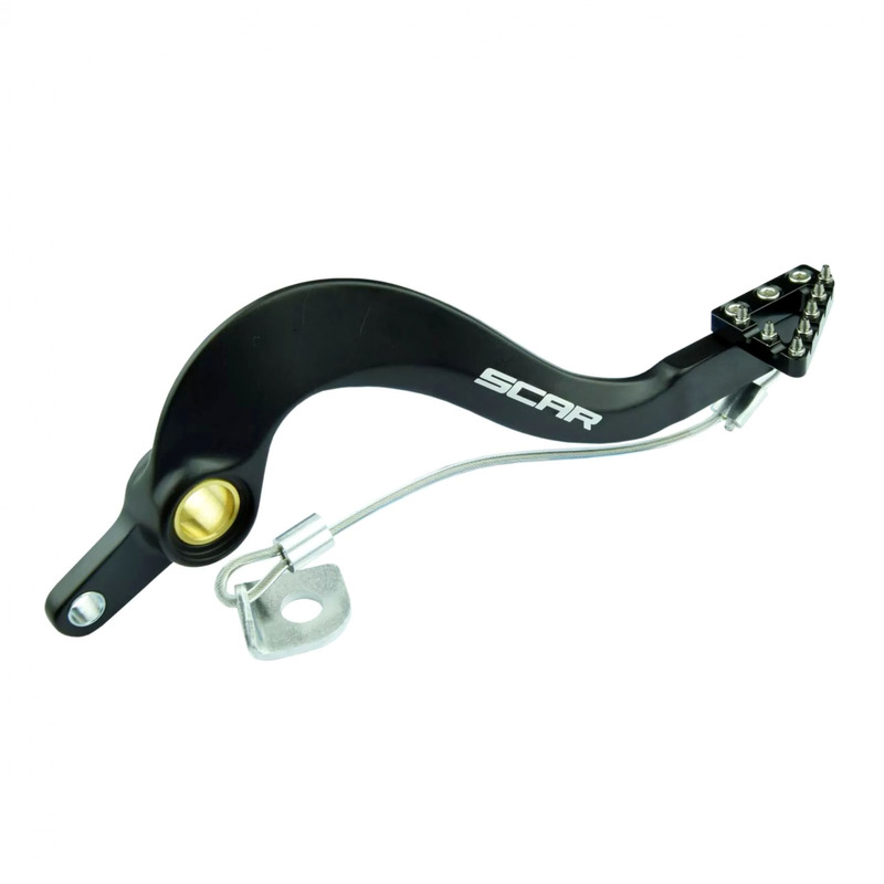 PÃ©dale de Frein ArriÃ¨re SCAR en Aluminium AnodisÃ© Noir pour Yamaha