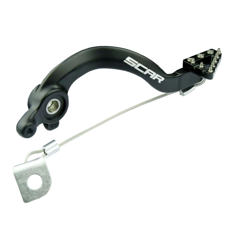 PÃ©dale de Frein ArriÃ¨re SCAR en Aluminium AnodisÃ© Noir pour KTM 65
