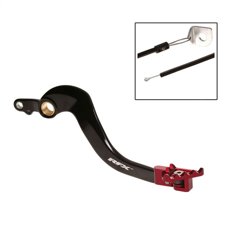 Pédale de Frein RFX Pro FT en Aluminium Anodisé Rouge pour Gasgas 250 EC/ECF 21-23