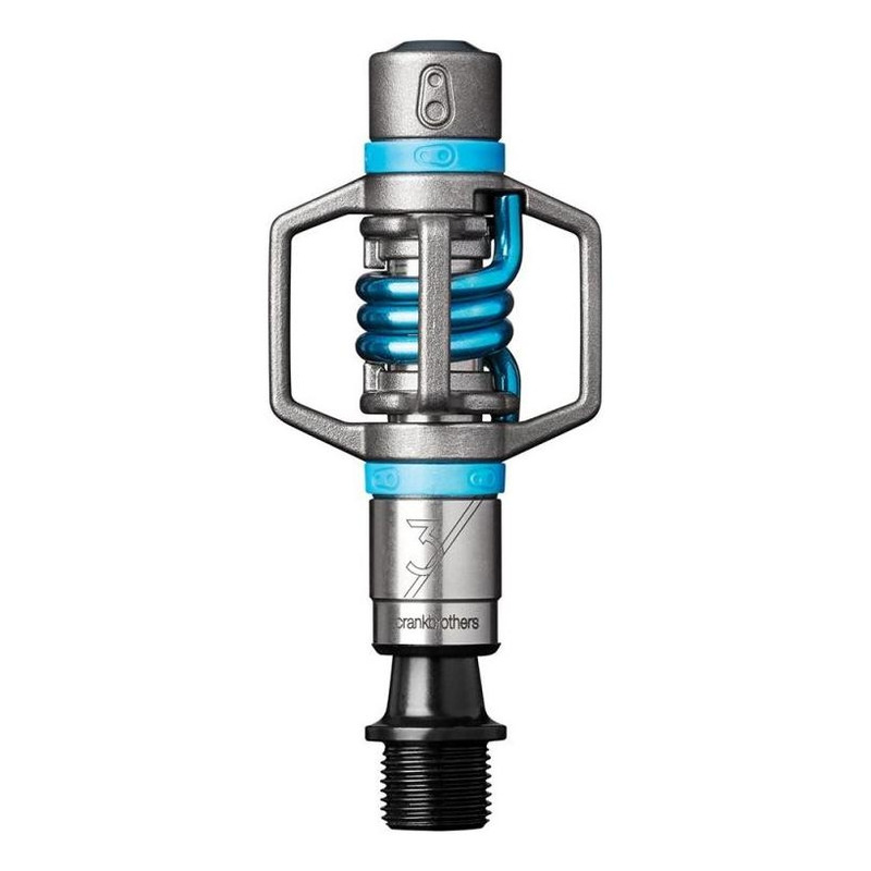 Pédales automatiques Crankbrothers Egg Beater 3 argent/bleu