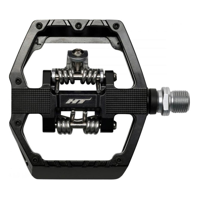Pédales automatiques VTT HT GD1 aluminium noir