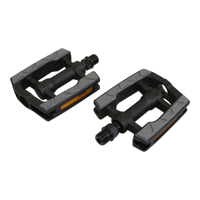 Pédales plates VP anti-glisse 9/16’’ noir/gris