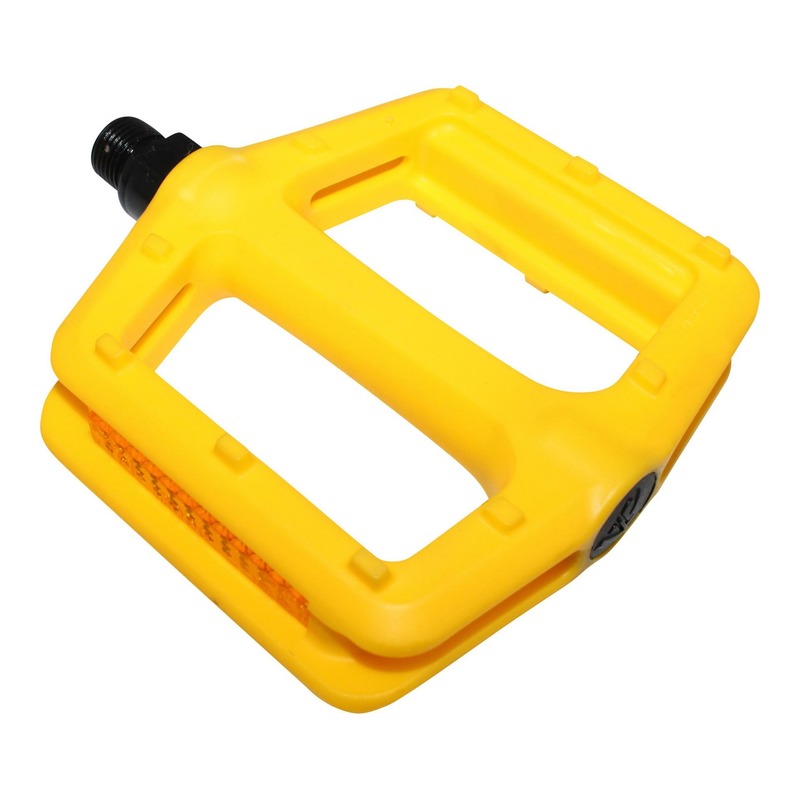 Pédales plates VP résine 9/16’’ jaune
