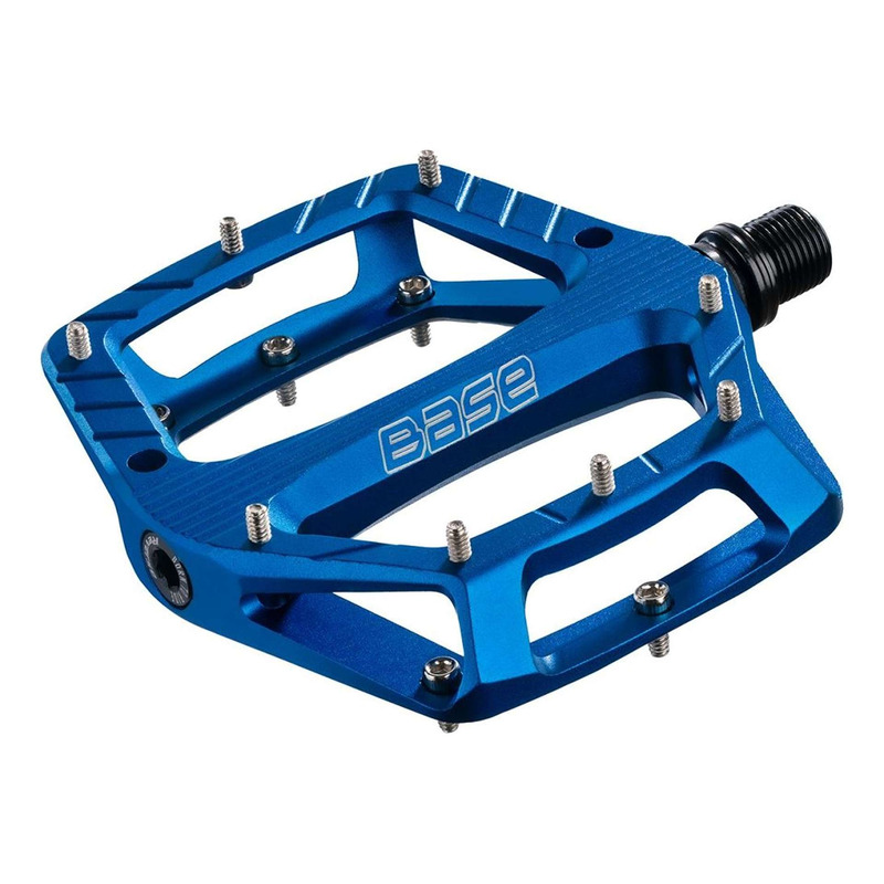 PÃ©dales plates VTT Reverse Base bleu