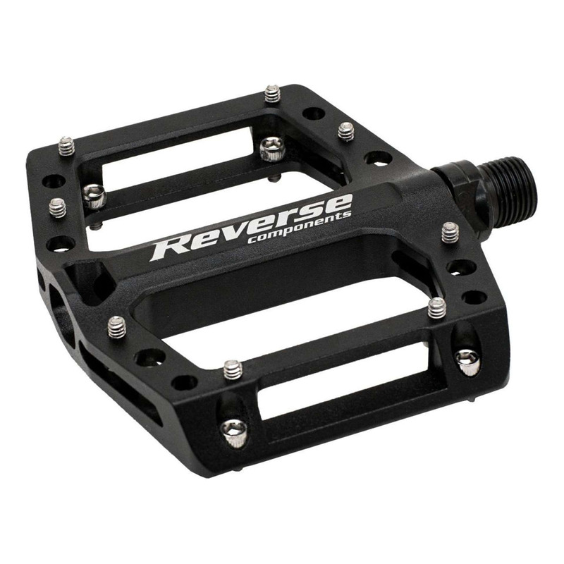 PÃ©dales plates VTT Reverse Black One Junior noir