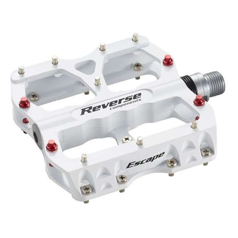 PÃ©dales plates VTT Reverse Escape blanc