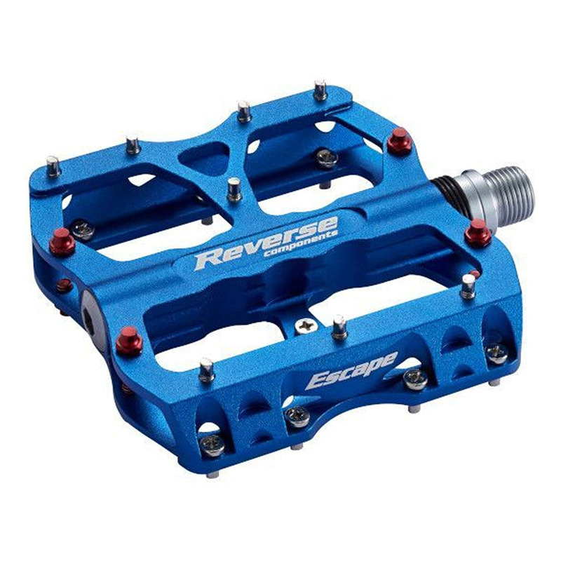 PÃ©dales plates VTT Reverse Escape bleu