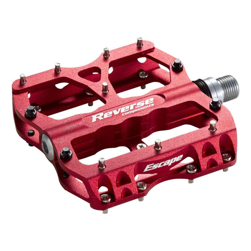 PÃ©dales plates VTT Reverse Escape rouge