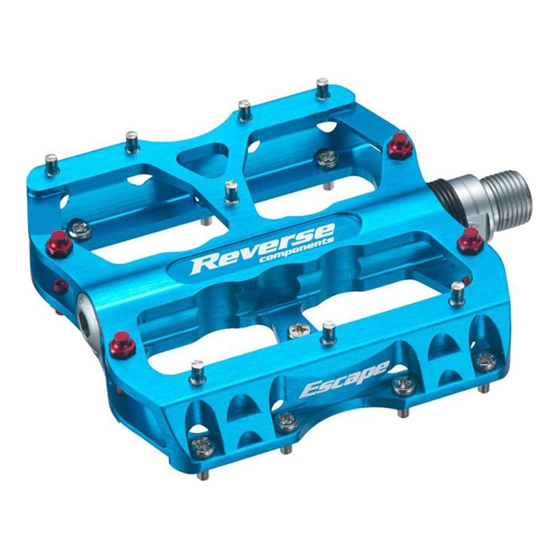 PÃ©dales plates VTT Reverse Escape turquoise