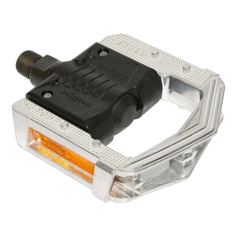 Pédales pliantes Newton 147 aluminium 9/16’’ noir/argent