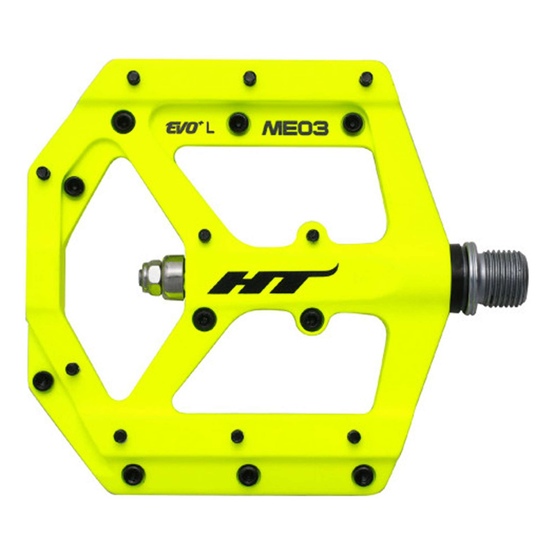 Pédales VTT plates HT ME03 Evo+ Jaune