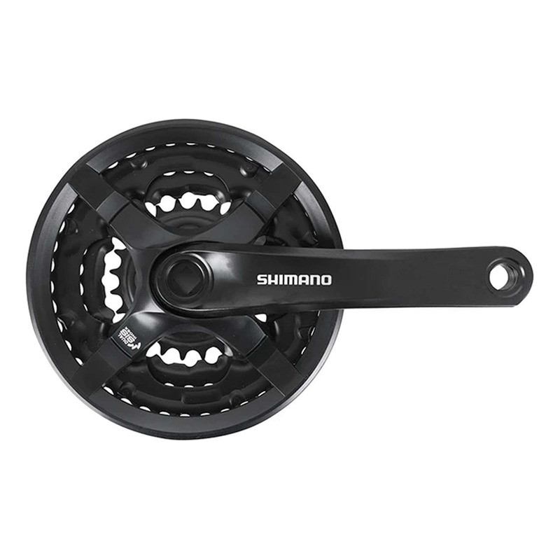 Pédalier Shimano Tourney TY501 triple plateaux 175 mm