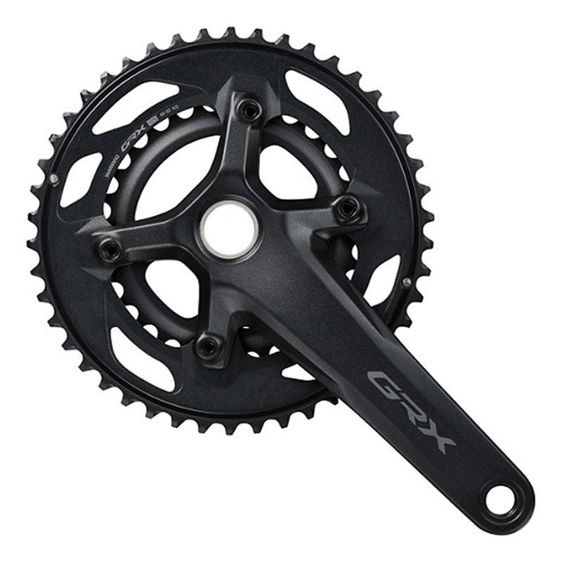 Pédalier Vélo Gravel Shimano GRX FC-RX610-2 Double Plateaux 46-30 Dents 12 vitesses 165 mm