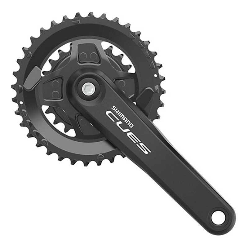 Pédalier Vélo Shimano Cues FC-U4000-2B Double Plateaux 36-22 Dents 9/10/11 Vitesses 175 mm