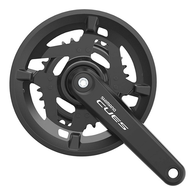 Pédalier Vélo Shimano Cues FC-U4010-2 Double Plateaux 46-30 Dents 9/10 Vitesses 175 mm