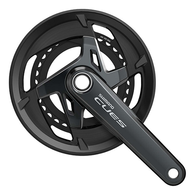 Pédalier Vélo Shimano Cues FC-U8000-2 Double Plateaux 11 Vitesses 46-32 Dents