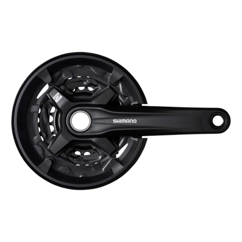 Pédalier vélo Shimano FC-MT210-3 3 plateaux noir