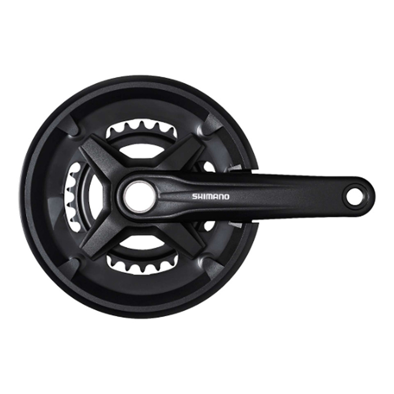 Pédalier VTT Shimano FC-MT210-2 Double Plateaux 9 Vitesses 46-30 175 mm