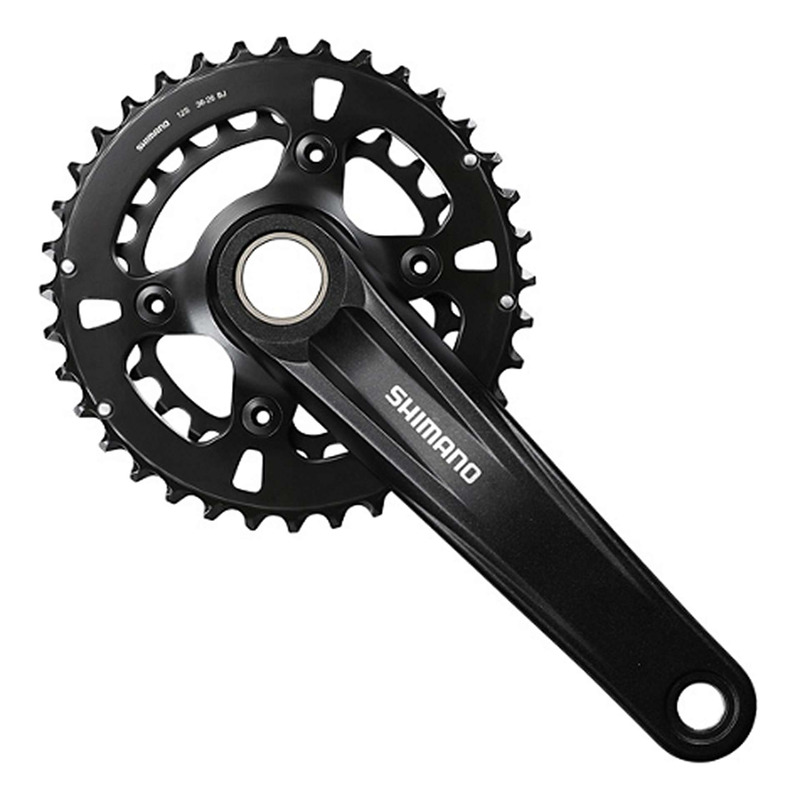 Pédalier VTT Shimano FC-MT610-B2 Double Plateau 12 Vitesses 36-26 Dents Noir