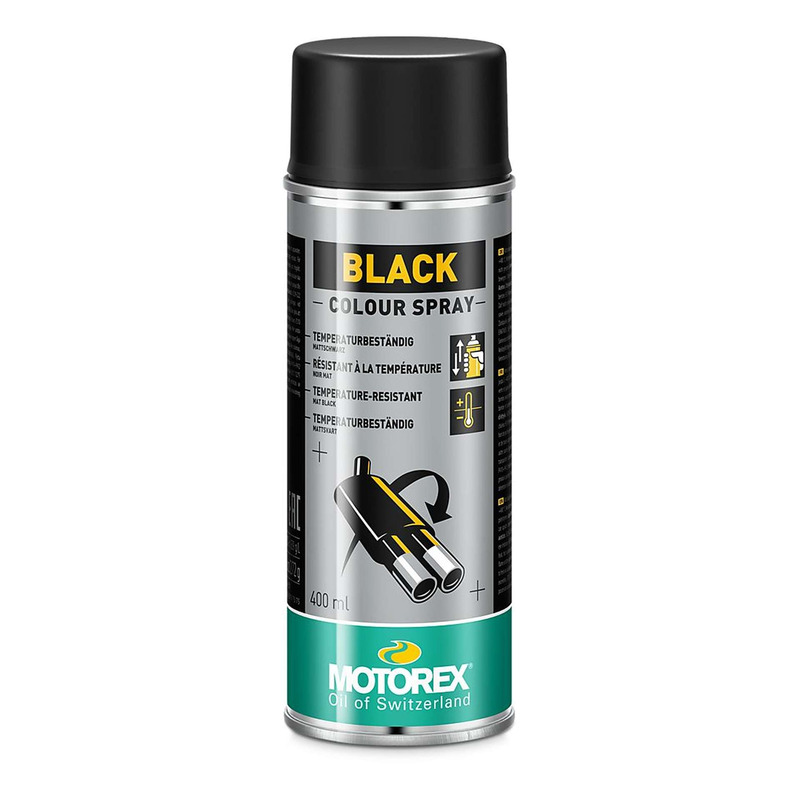 Peinture Motorex haute température noir mat 500 ml