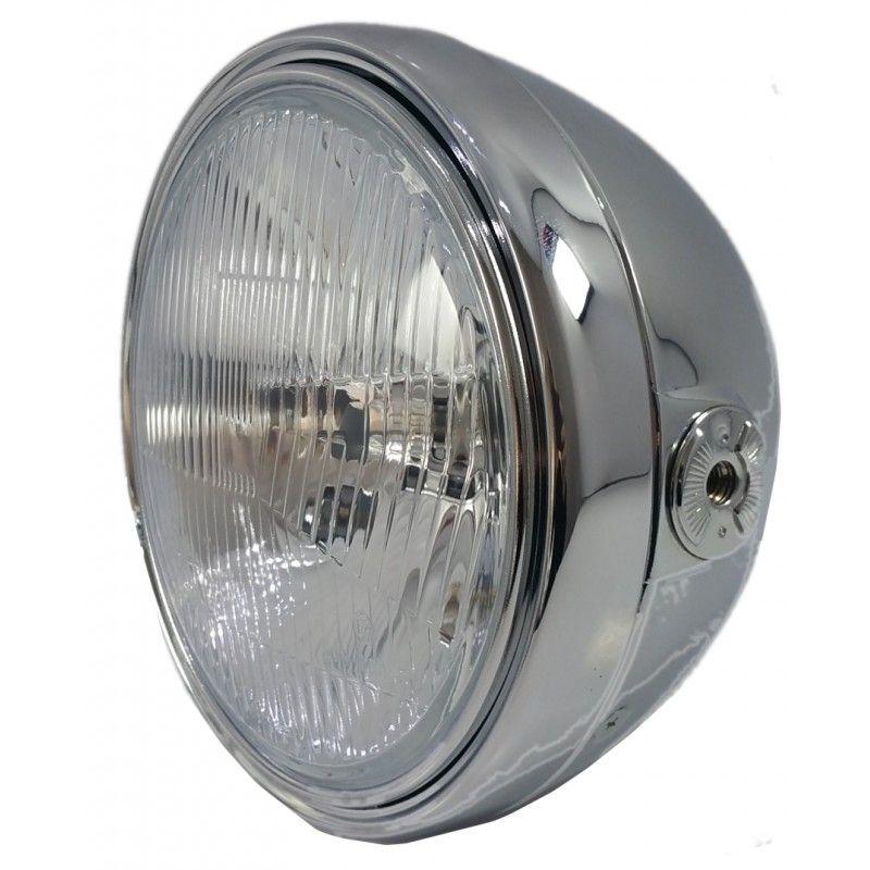 Phare British Style 2 Brazoline chromé Ø 195 mm