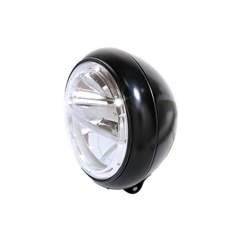 Phare LED Highsider HD-Style type 2 fixation inférieure noir - Pièces  Carénage sur La Bécanerie