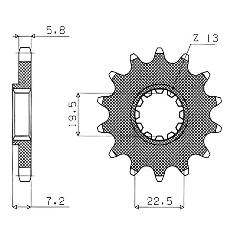 Pignon Supersprox 520 16 dents Suzuki GN 400 80-81