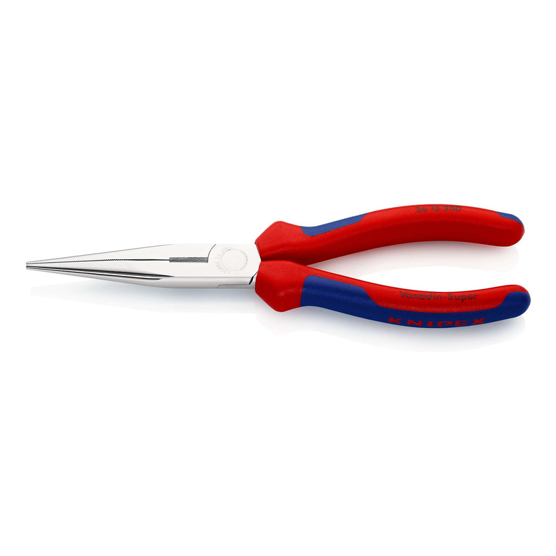 Pince à bec-fin plat 200 mm Knipex demi-ronde
