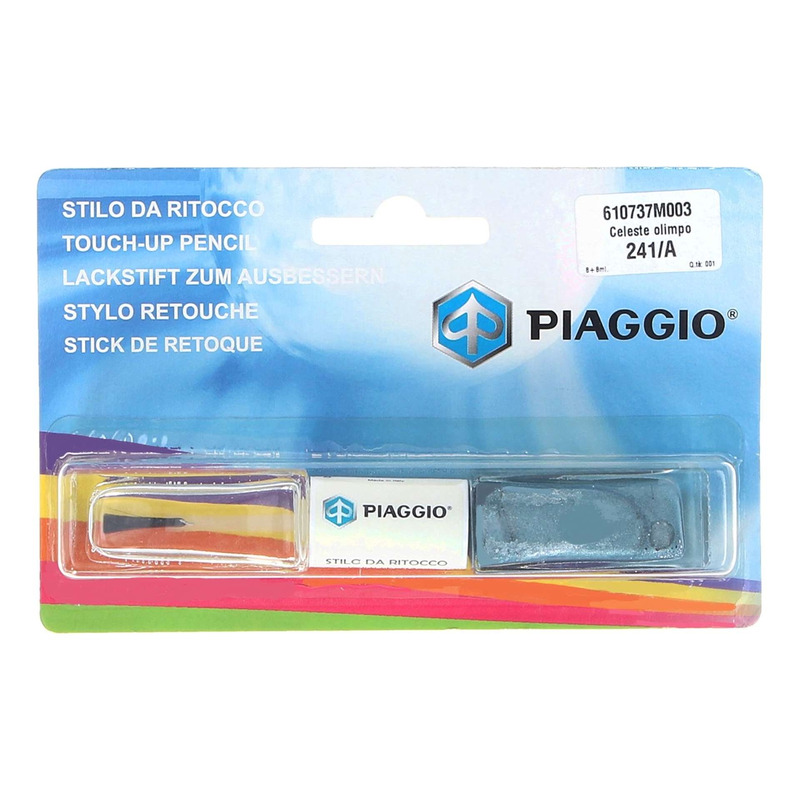 Pinceau retouche peinture bleu ciel d'origine 610737M003 Piaggio