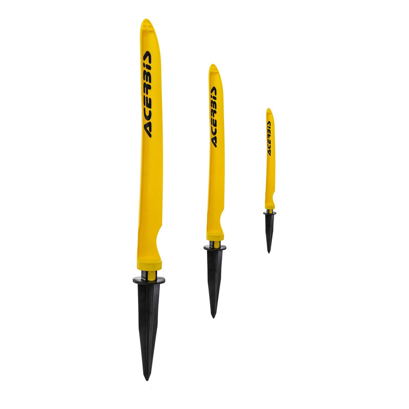 Piquets de Signalisation ACERBIS Jaune - 56 PiÃ¨ces