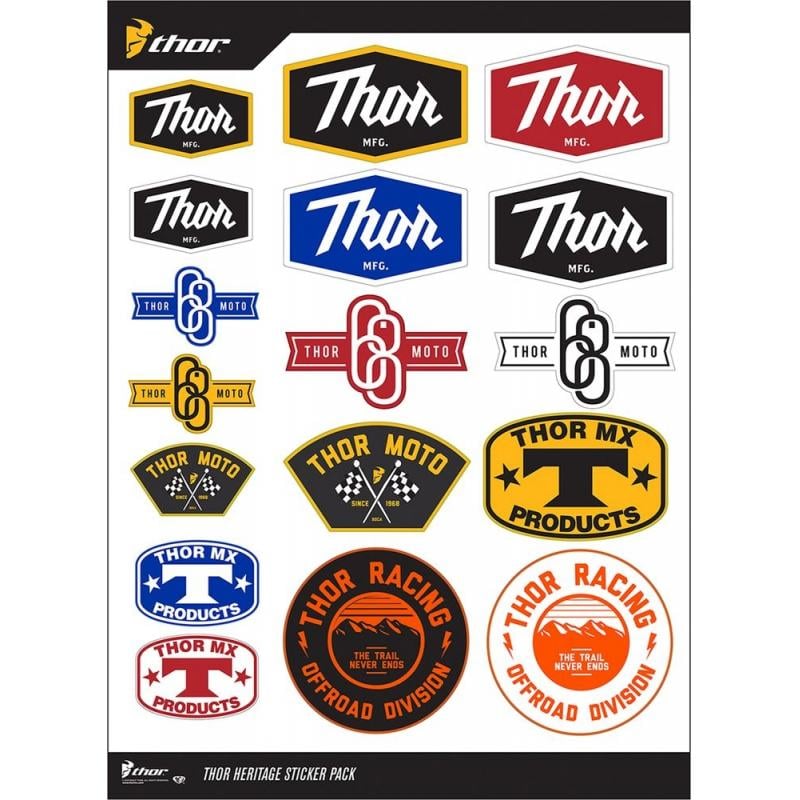 Planche autocollants Thor HERITAGE DECAL SHEET