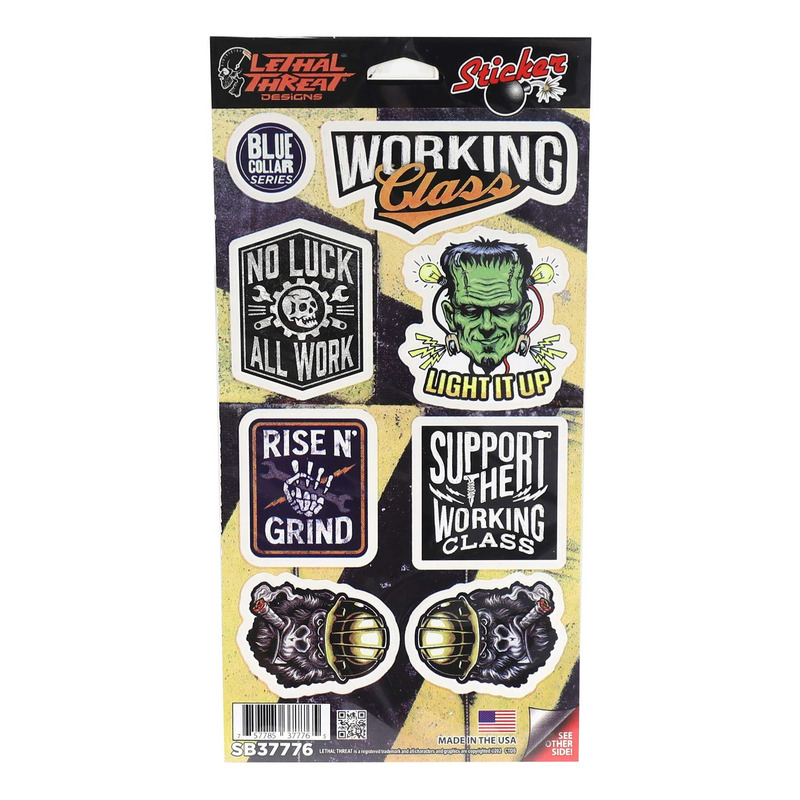 Planche d'autocollant Lethal Threat Blue collar series