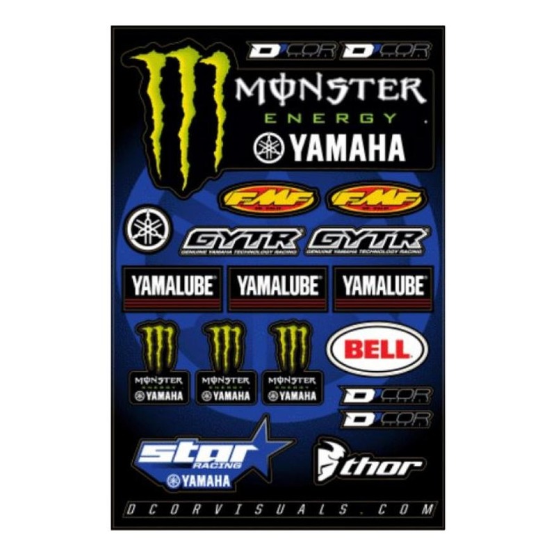 Planche d’autocollants D'cor 17 Team Star Racing Yamaha