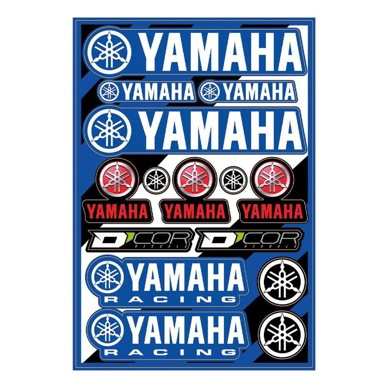 Planche d'autocollants D'Cor Visuals - 46x32cm / 15 Stickers - Yamaha
