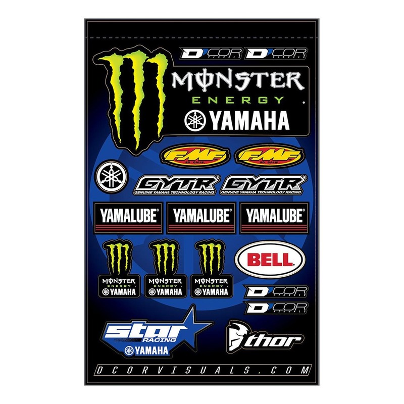 Planche d’autocollants D’Cor Visuals Monster Yamaha