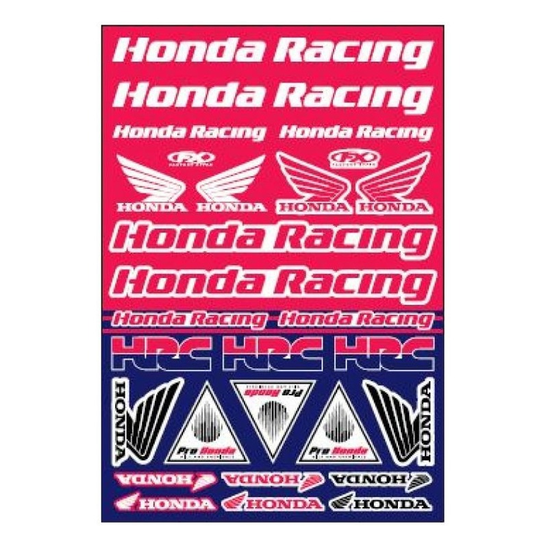 Planche d’autocollants Factory Effex Honda Racing
