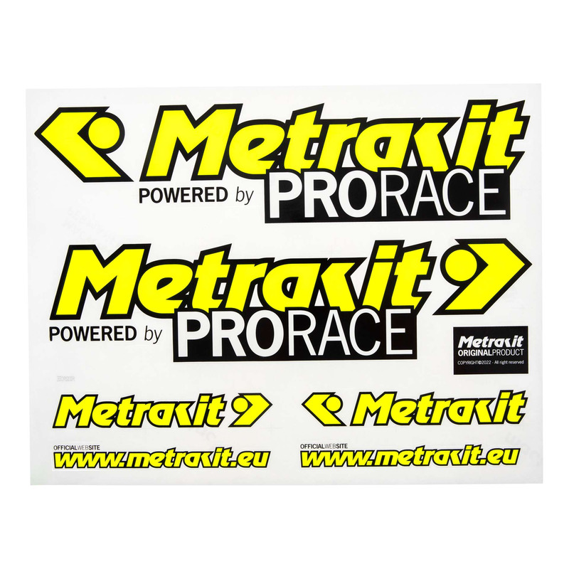 Planche d'autocollants jaune Metrakit Pro Race