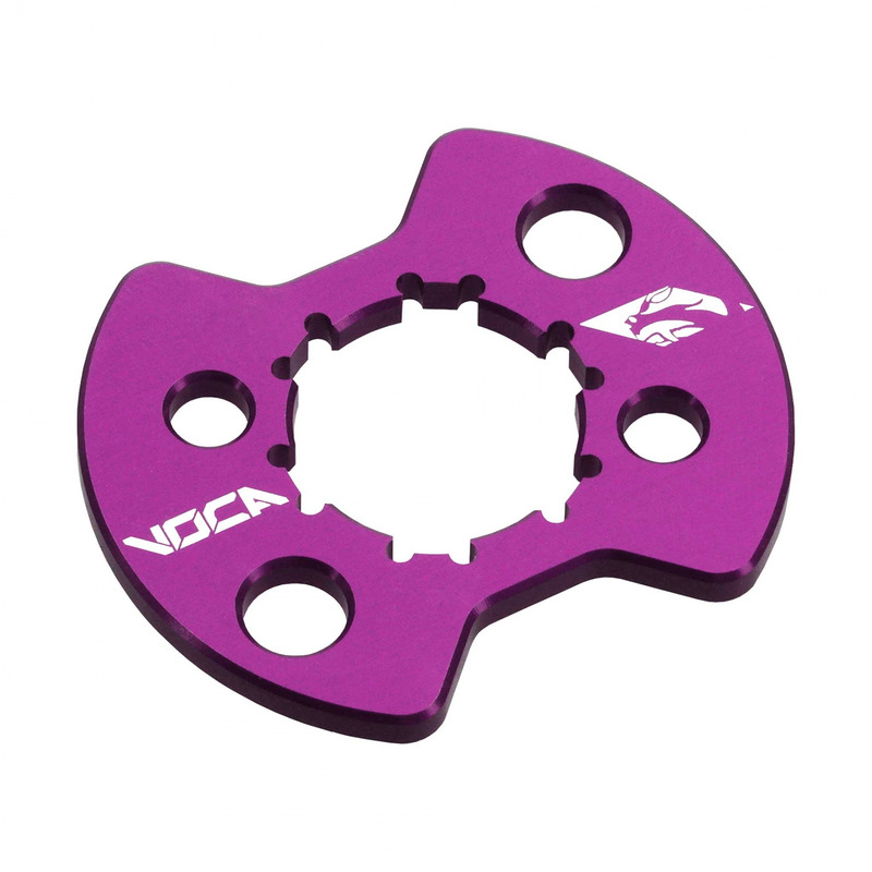 Plaque de maintien de pignon Voca Racing alu violet Derbi Euro 2/3/4