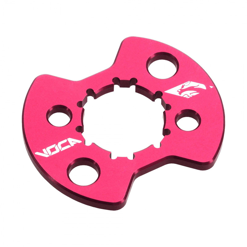 Plaque de maintien de pignon Voca Racing alu rose Derbi Euro 2/3/4